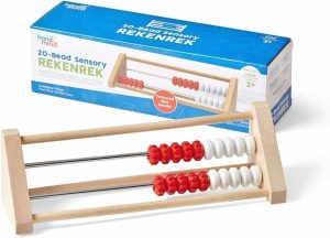 Abakuser | 20 Perle Tre Sensory Rekenrek  Abacus For Kids Matematikk  Matematikkredskaper Barnehage  Teller for Barn Matematikk  Opplæringsleker For Barnebarn (Sett av 1)