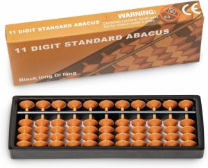 Abakuser | Digital Standard Abacus-17.8 cm-Professionell 11-kolonne Soroban-regulator (Funksjonell og pedagogisk verktøy)