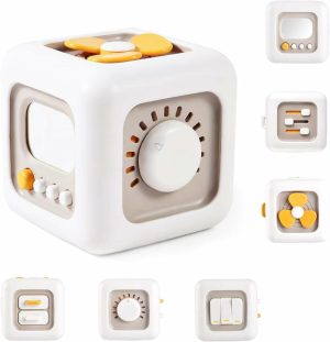 Aktivitetskuber | 6-i-1 Travel Cube Aktivitetsleker Montessori Leker For 18M+ Børn Læringsleker Jenter Jenter Baby Sensory Interaktive Leker Fødselsdagsgave