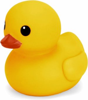 Badeleker | Jumbo gummiandung Bath Toy – Gigantiske ankerfugl Store Duckie Baby Shower Birthday Party Favors 8-Inches (Gul)