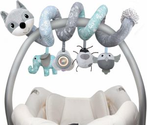 Bilsesestem & vognleker | Barnestol-leker Nyfødt-leker Stol-leker Barneleker 0-3 Måneders Baby-leker 0-6 Måneders Baby-spiral-leker til Barnestol Stol Krybbe med Musikk Rattle Barneleker for 0 3 6 9 12 Menn Jenter Enfants