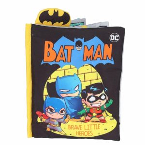 Bilsesestem & vognleker | Min Første Comic Soft Bok – Dc Comics Batman, Modig Lille Helt, Baby Krinkle Myk Sensory Bok Med Myk Stoff For Babyer 6.25X9 Tomme