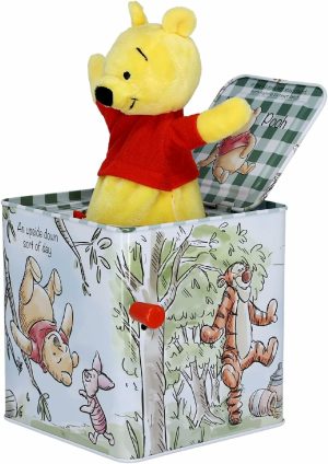 Musikalske leker | Barn Winnie The Pooh Jack-In-The-Box – Musikkleks lek for barn, 6.5″