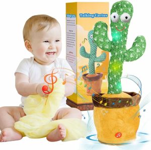 Musikalske leker | Dancing Talking Cactus Baby Toys, Boy & Girl Gifts, Singing Mimicking Recording Toys, Repeats What You Say, Comes With 120 English Songs, Singing Talking Musical Toys