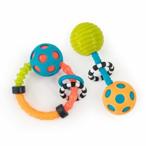 Rattler & Myke Ringer | Min Første Bend & Flex Rattle Set – 2 Deler – For Aldre 0+ Måneder