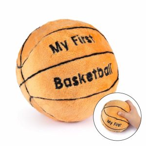 Rattler & Myke Ringer | Plush Baby Basketball Rattle | Baby Basketball Toy | Læringsinnhold | Utmerket gave til baby og småbarnjenter eller – gutter | 0-36 måneder