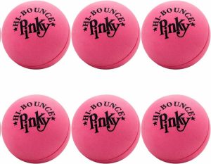 Kuler | Hi-Bounce Pinky Ball (6 Pack) Gummehåndball Bouncy Balls For Børn Og Voksne. Liten Rosa Stressballe. Innendørs Og Utendørs Sportsarrangement Gaver. Terapi. Pluss 1 Liten Ball. #976-6A