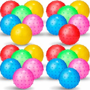 Kuler | Knobby Balls Spiky Bounce Ball Toy Store Large Bouncy Balls Bulk Inflatable Sensory Balls Soft Massage Stress Plastic Balls For School Party Play Outdoor Indoor