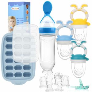 Tannhuggere | Barns morsmelk popsicle former & Barns frukt matere – silikon baby matfryseplate, Barns matpacifier matere og tygger