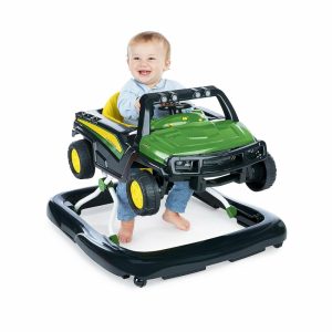 Trykk- og dra-leker | John Deere 4-i-1 Gator Grønn Babyaktivitetssenter og Push Walker med Fjernbar Interaktiv Rattspill 6 Måneder og Opp